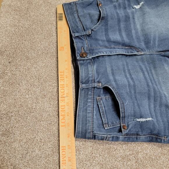 stretch shaping flattering Democrats Ab solution straight high rise jeans sz 14 - Picture 11 of 16